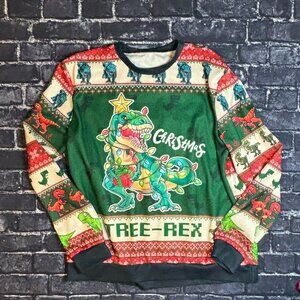 Dinosaur Christmas Sweater